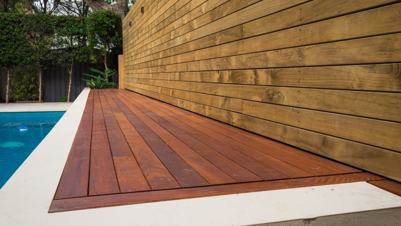 natural wood decking outdoor and indoor