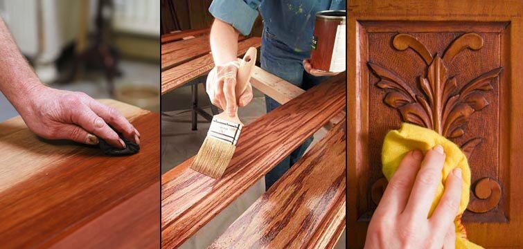 wood furniture polishing Dubai